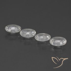 Gemme di Zircone Bianco naturale da 3.92 ct, Ovale, VS