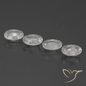 Gemme di Zircone Bianco naturale da 3.89 ct, Ovale, VVS-VS