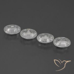 Gemme di Zircone Bianco naturale da 4.15 ct, Ovale, VS