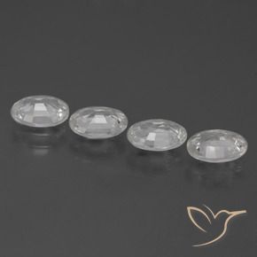 Gemme di Zircone Bianco naturale da 3.88 ct, Ovale, VS