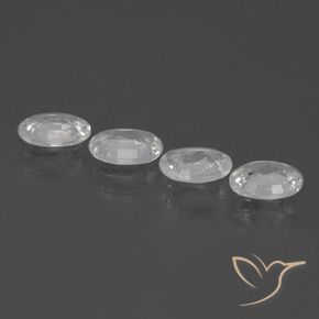 Gemme di Zircone Bianco naturale da 4.13 ct, Ovale, VVS-VS