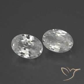 Gemme di Zircone Bianco naturale da 2.14 ct, Ovale, VS