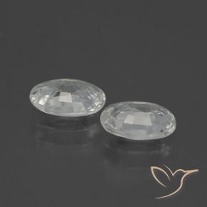 Gemme di Zircone Bianco naturale da 2.14 ct, Ovale, VS