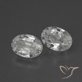 Gemme di Zircone Bianco naturale da 2.32 ct, Ovale, VVS