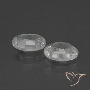 Gemme di Zircone Bianco naturale da 2.32 ct, Ovale, VVS