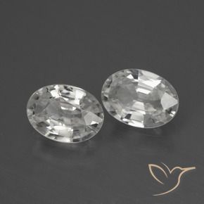 Gemme di Zircone Bianco naturale da 2.09 ct, Ovale, VVS-VS