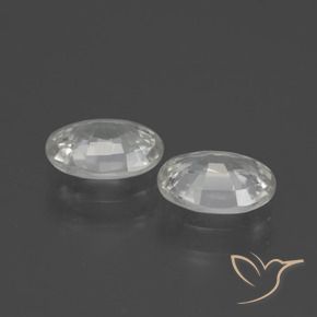 Gemme di Zircone Bianco naturale da 2.09 ct, Ovale, VVS-VS