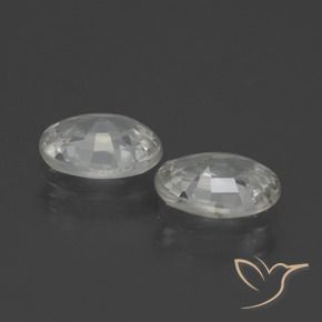 Gemme di Zircone Bianco naturale da 2.24 ct, Ovale, VS