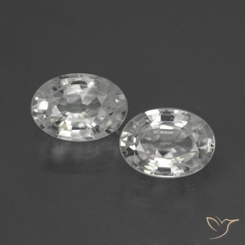 Gemme di Zircone Bianco naturale da 2.49 ct, Ovale, VS