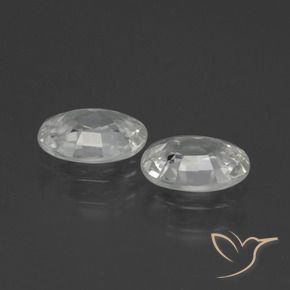Gemme di Zircone Bianco naturale da 2.06 ct, Ovale, VS
