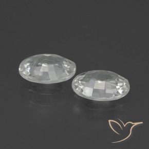 Gemme di Zircone Bianco naturale da 2.26 ct, Ovale, VVS