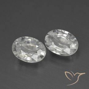 Gemme di Zircone Bianco naturale da 2.46 ct, Ovale, VVS-VS