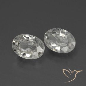 Gemme di Zircone Bianco naturale da 2.28 ct, Ovale, VVS-VS