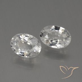 Gemme di Zircone Bianco caldo naturale da 2.35 ct, Ovale, VS