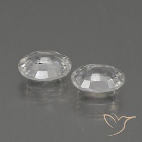 Gemme di Zircone Bianco naturale da 2.40 ct, Ovale, VS