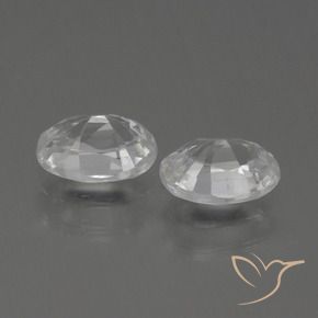 Gemme di Zircone Bianco caldo naturale da 2.47 ct, Ovale, VVS