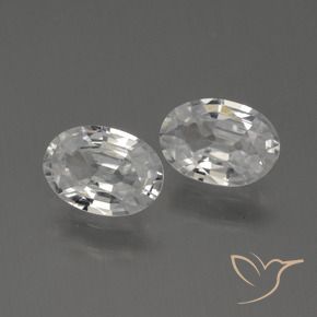 Gemme di Zircone Bianco caldo naturale da 2.15 ct, Ovale, VS