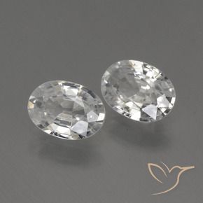Gemme di Zircone Bianco naturale da 2.25 ct, Ovale, VS
