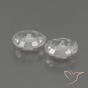 Gemme di Zircone Bianco naturale da 2.25 ct, Ovale, VS