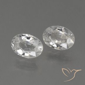Gemme di Zircone Bianco naturale da 2.17 ct, Ovale, VS