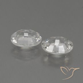 Gemme di Zircone Bianco naturale da 2.17 ct, Ovale, VS