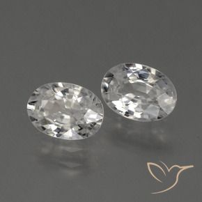 Gemme di Zircone Bianco caldo naturale da 2.30 ct, Ovale, VVS