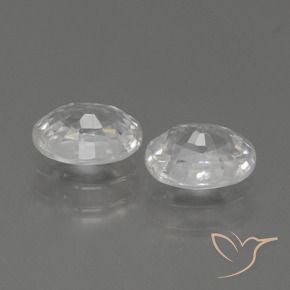 Gemme di Zircone Bianco caldo naturale da 2.56 ct, Ovale, VS