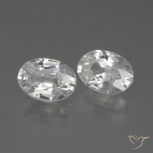 Gemme di Zircone Bianco naturale da 2.34 ct, Ovale, VVS