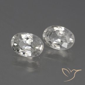 Gemme di Zircone Bianco caldo naturale da 2.45 ct, Ovale, VS