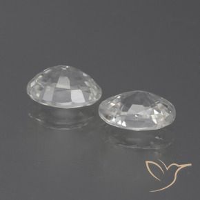 Gemme di Zircone Bianco naturale da 2.45 ct, Ovale, VS