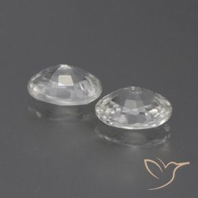 Gemme di Zircone Bianco caldo naturale da 2.42 ct, Ovale, VS