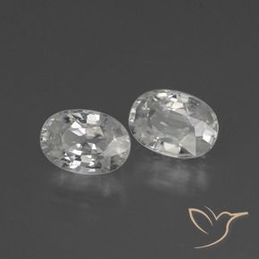 Gemme di Zircone Bianco naturale da 2.61 ct, Ovale, VS