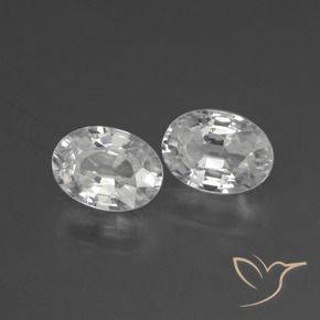 Gemme di Zircone Bianco naturale da 2.57 ct, Ovale, VS