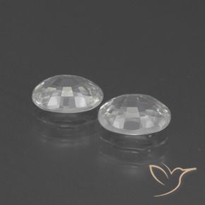 Gemme di Zircone Bianco naturale da 2.57 ct, Ovale, VS