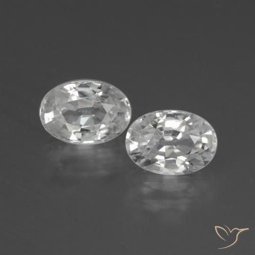 2.83ctw Naturale Bianco Zircone, Ovale, VS