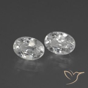 Gemme di Zircone Bianco naturale da 2.83 ct, Ovale, VS
