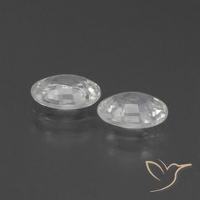 Gemme di Zircone Bianco naturale da 2.10 ct, Ovale, VS