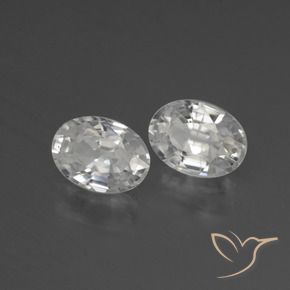 Gemme di Zircone Bianco naturale da 2.46 ct, Ovale, VS