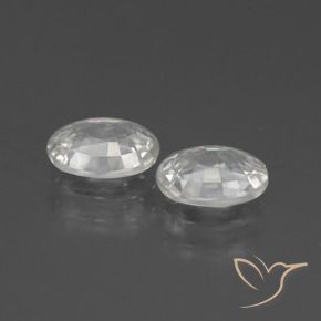 Gemme di Zircone Bianco naturale da 2.42 ct, Ovale, VS