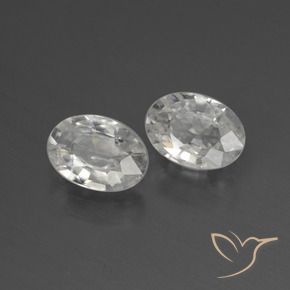 Gemme di Zircone Bianco naturale da 2.29 ct, Ovale, VS