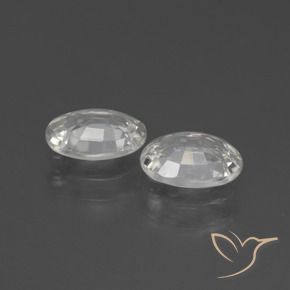 Gemme di Zircone Bianco naturale da 2.29 ct, Ovale, VS