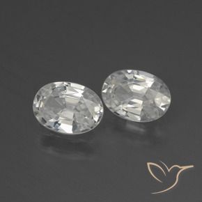 Gemme di Zircone Bianco naturale da 2.30 ct, Ovale, VS