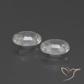 Gemme di Zircone Bianco naturale da 2.30 ct, Ovale, VS