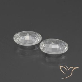 Gemme di Zircone Bianco naturale da 2.16 ct, Ovale, VS