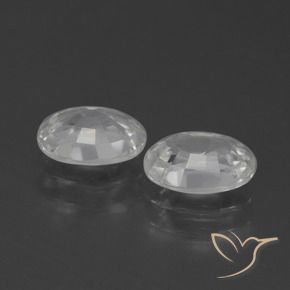 Gemme di Zircone Bianco naturale da 2.56 ct, Ovale, VVS