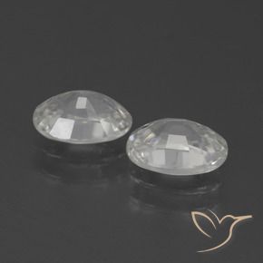 Gemme di Zircone Bianco caldo naturale da 2.44 ct, Ovale, VVS