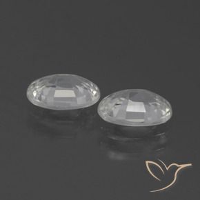 Gemme di Zircone Bianco caldo naturale da 2.04 ct, Ovale, VVS