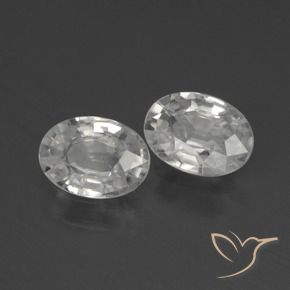 Gemme di Zircone Bianco naturale da 2.39 ct, Ovale, VS
