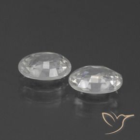 Gemme di Zircone Bianco naturale da 2.39 ct, Ovale, VS