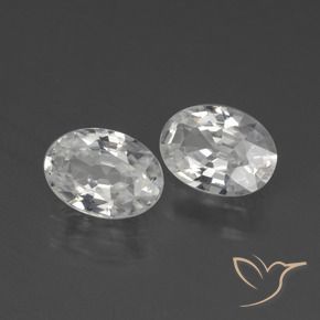 Gemme di Zircone Bianco naturale da 2.24 ct, Ovale, VS